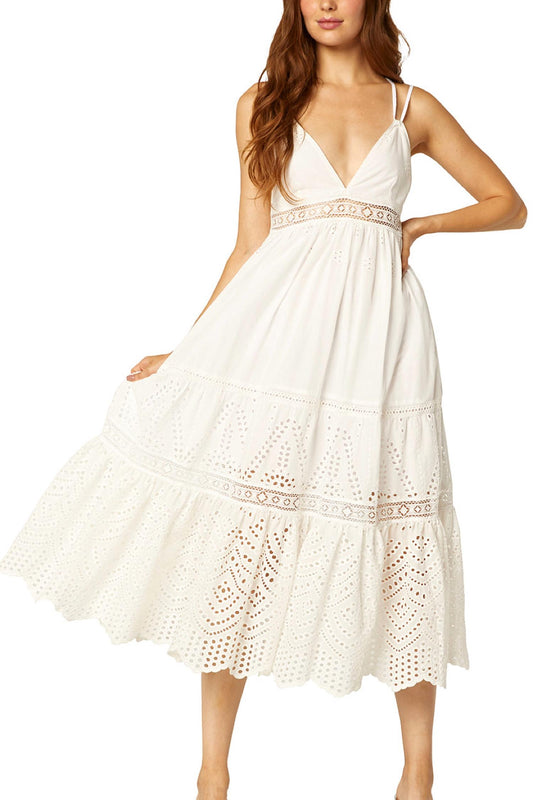 Misa Los Angeles - Allegra V-neck Midi Dress