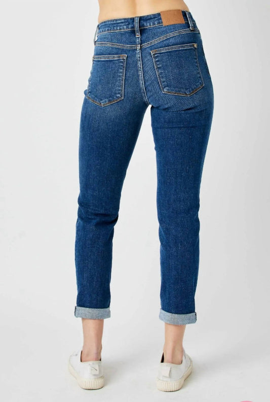 Judy Blue - Mid Rise Destroy Slim Jeans