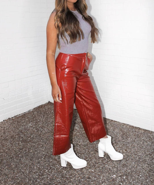 Dance & Marvel - Shiny Faux Leather Pants