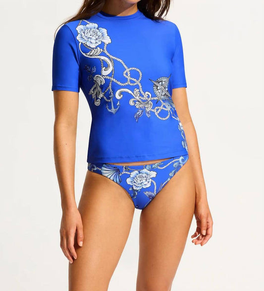 Seafolly - Ahoy Short Sleeve Rashvest