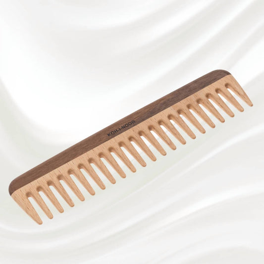 Koh-I-Noor Beauty Usa - Women's Legno Beech And Kotibe Wood Wide Spread Tooth Comb