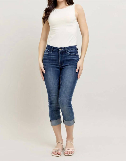 Judy Blue - Cuffed Capri Jeans