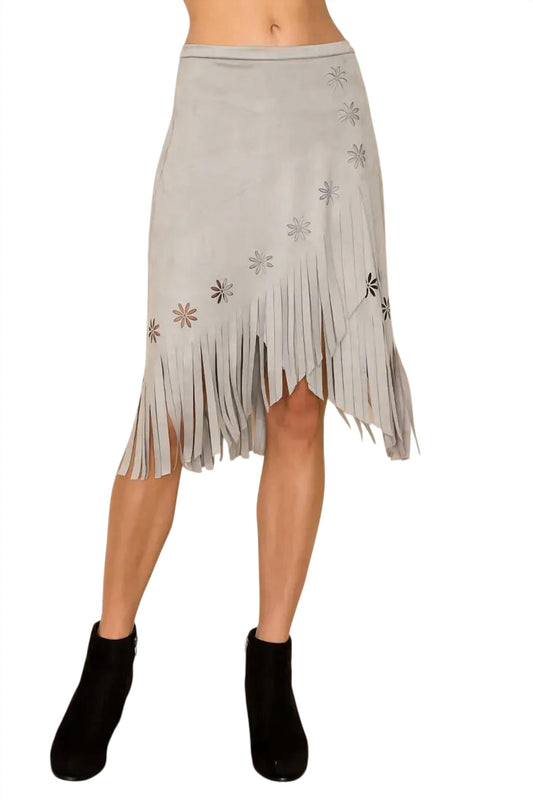 Vocal Apparel - Olivia Overlay Fringe Skirt