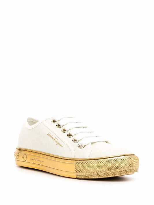 Salvatore Ferragamo - Women's Tully Gancini-sole Sneakers