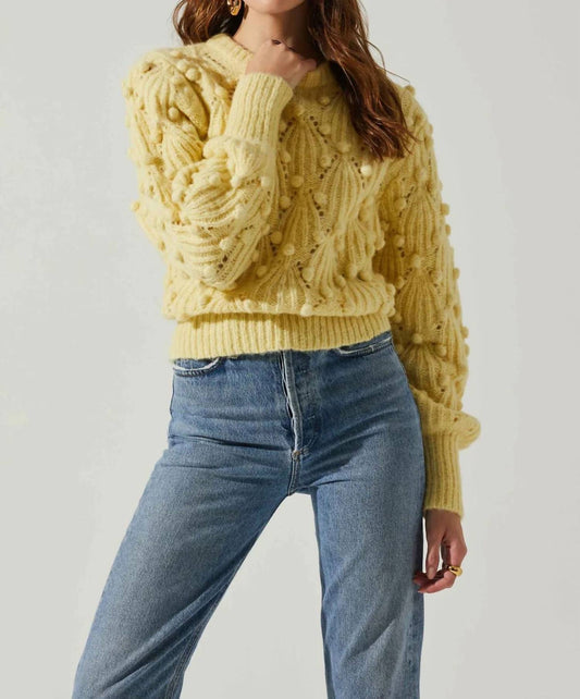 Astr - Lexi Pom Pom Embellished Sweater