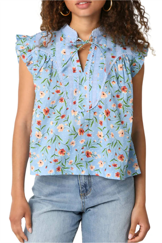 Olivaceous - Aylen Floral Top