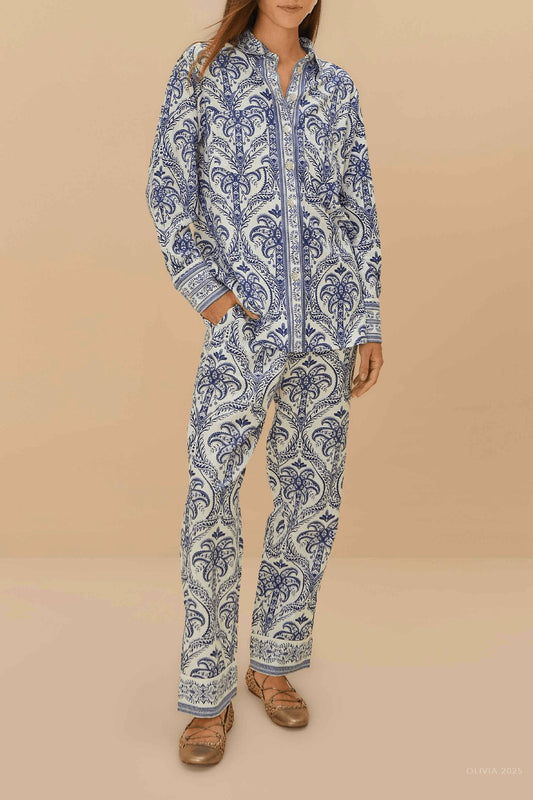 Farm Rio - Tropical Cameo Pajama Shirt