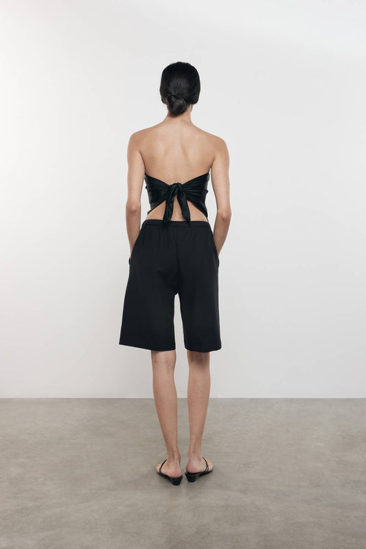 Enza Costa - TEXTURED SATIN SCARF TOP