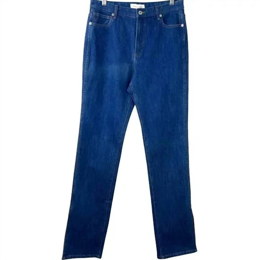 Something Navy - Women's Denim With Slit Pants
