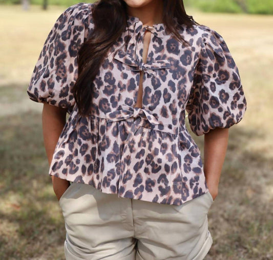 Karlie - Denim Knot Tie Top