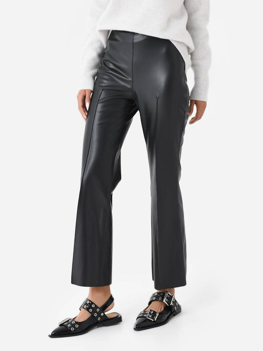 Grey/Ven - Porterfield Vegan Leather Crop Flare Pant