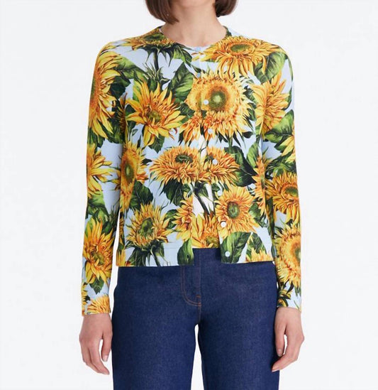 Oscar De La Renta - Sunflower Printed Cardigan