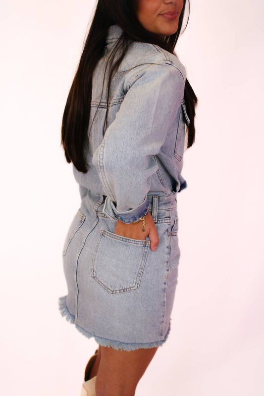 Pistola - Nina Long Sleeve Denim Dress