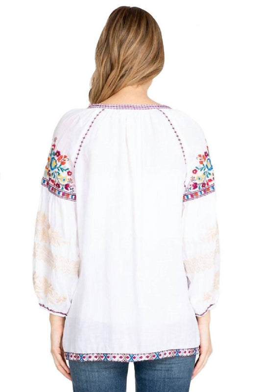 Johnny Was - Allegra Peasant Blouse