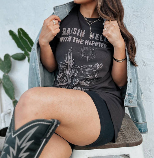 Comfort Colors - Hippies and Cowboys Tee