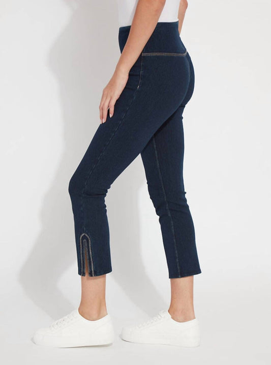 Lysse - Poppy Embroidered Crop Denim Pants