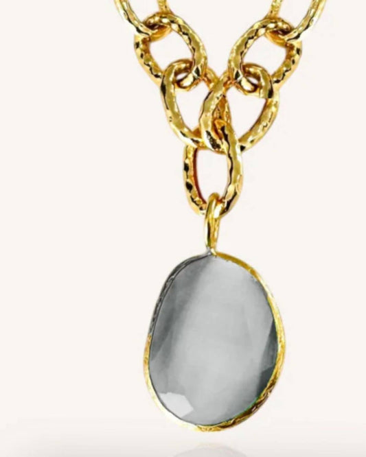 Debbie Katz - Women's Aria Cat Eye Stone Necklace