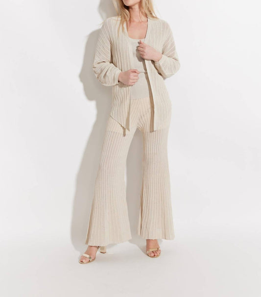 Oolala - Lurex Cardigan Sweater