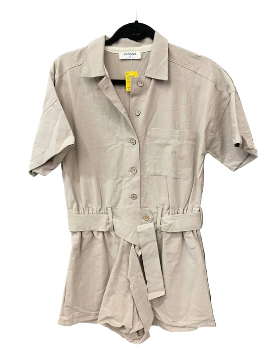 Zenana - Women's Button Front Romper