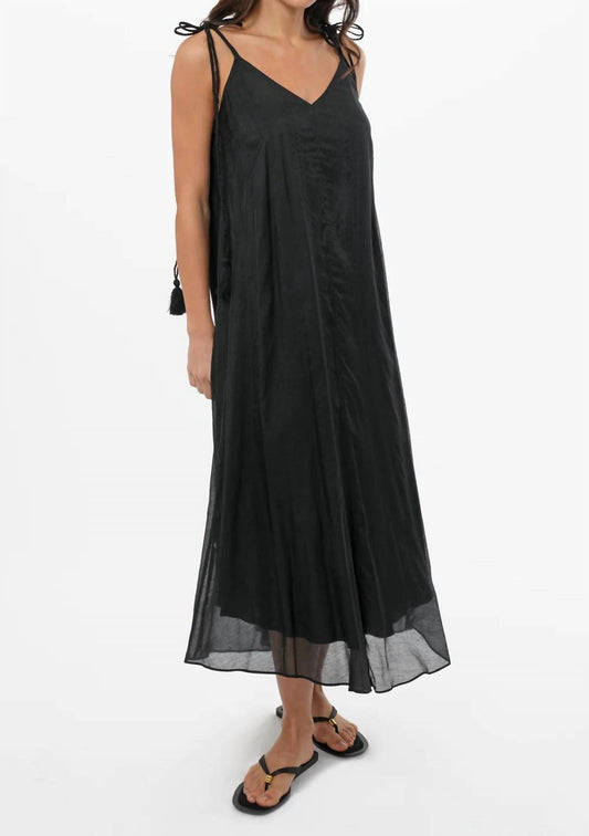 Greylin - Laurie Tassel Strap Midi Dress