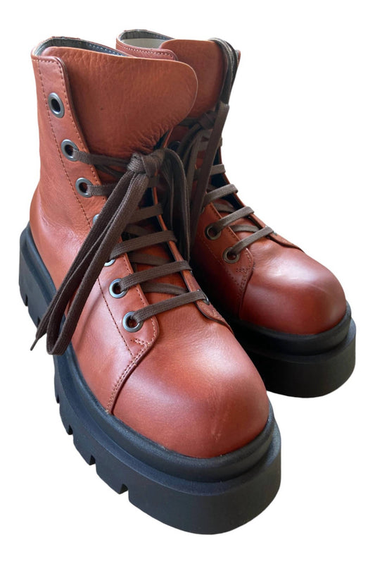 Lofina - Women's Lace-up Leather Boots