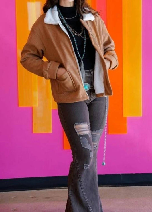 Lucky & Blessed - Corduroy Fleece Lining Jacket
