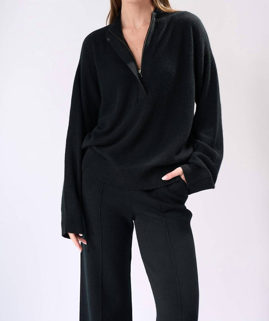 Cashmere Clouds - Quarter Zip Cashmere Sweater