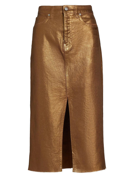 Veronica Beard - VICTORIA METAL LONG MIDI SKIRT