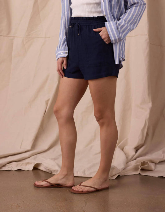 The Normal Brand - Leukos Linen-blend Paperbag Shorts