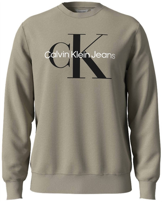 Calvin Klein - Men's Monogram Crew Neck Sweatshirt