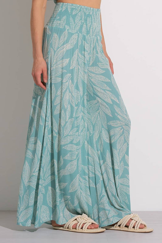 Elan - Cartagena Print Palazzo Pants