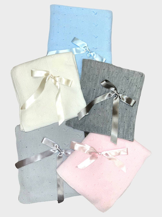Juliana - Baby Dotted/textured Knit Blanket