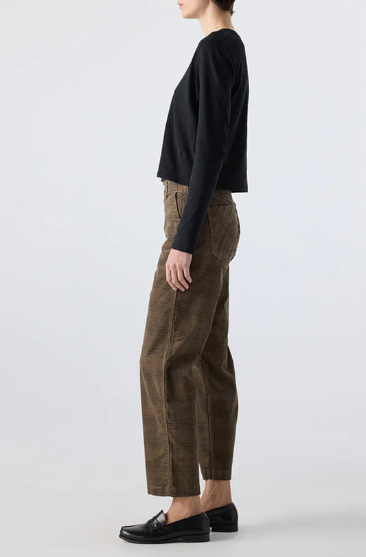 Amo - Lillian Plaid Corduroy Pants