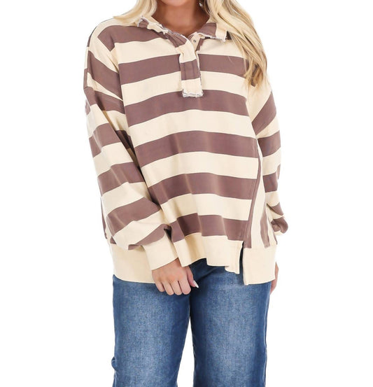 Easel - Field Day Rugby Stripe Pullover