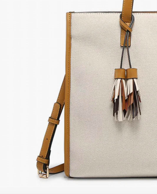 Jen & Co. - Women's Eleanor Canvas Satchel