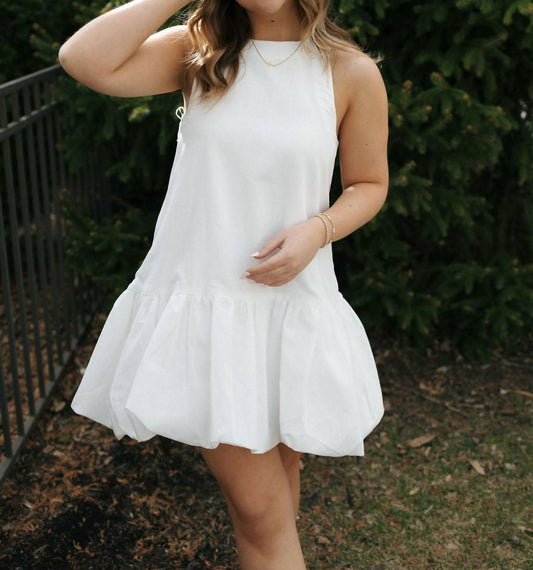 Mable - Mini Bubble Hem Dress