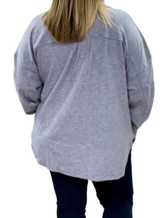 White Birch - Denim Fleece Shirket