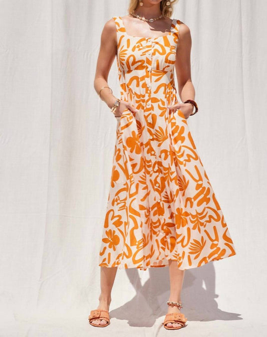 Illa Illa - Autumn Floral Midi Dress