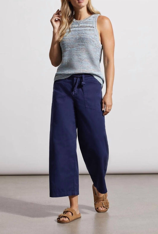 Tribal - Audrey Wide Crop Jeans With Fancy Cord