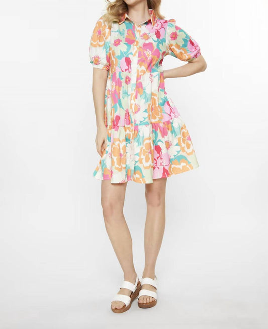 Fashionworks - Puff Sleeve Collared Dress