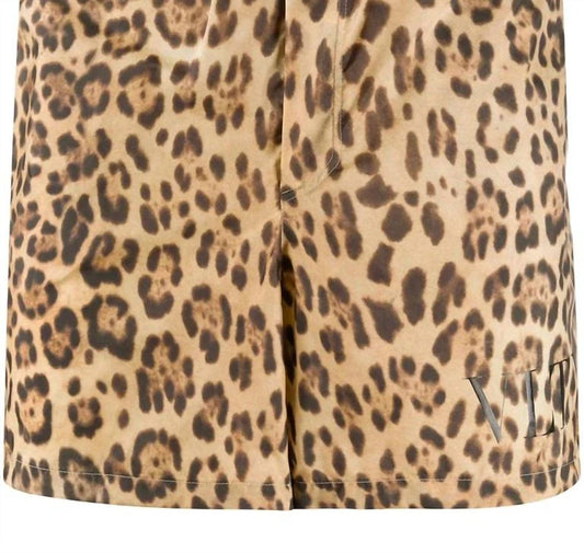 Valentino - Men's Leopard Print Swim Shorts