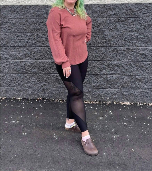 Lovely Melody - Chelsea Crochet Back Hacci Sweater Top