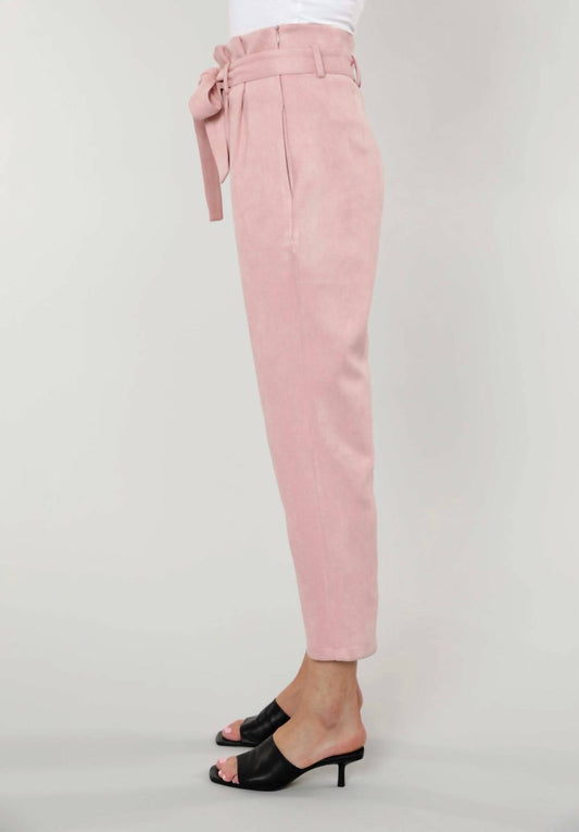 Dolce Cabo - Uptown Suede Paper Bag Pants