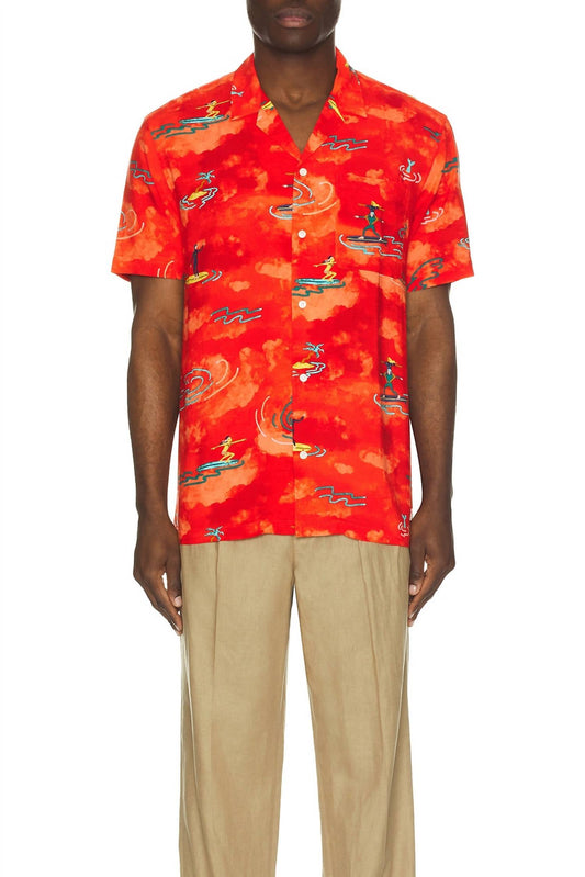 Scotch & Soda - Allover Printed Short Sleeve Shirt