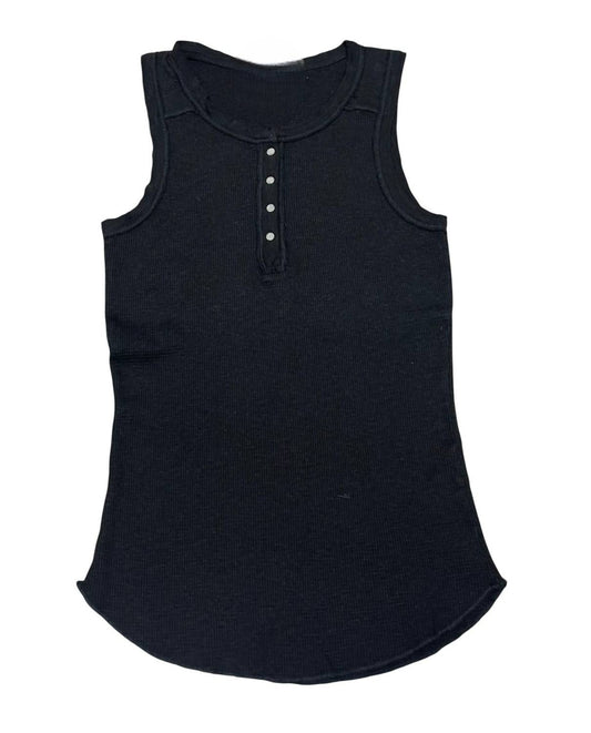 Crown Jewel - Women's Thermal Crew Henley Tank