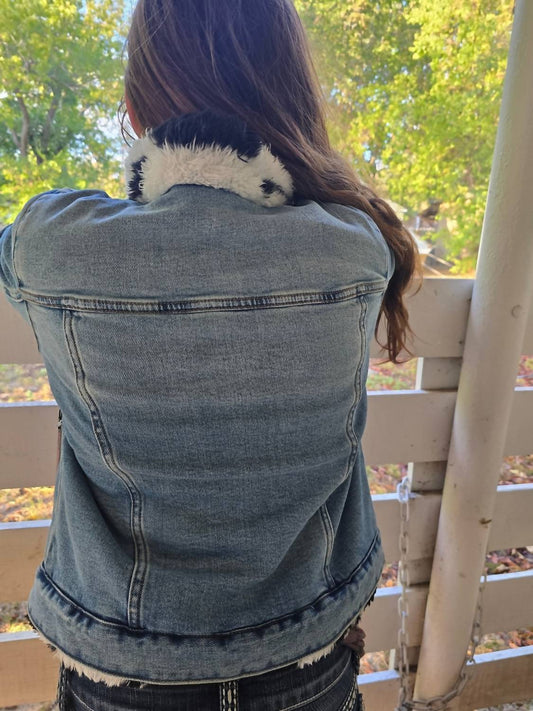 Rock & Roll Denim - Denim Reversible Shurpa Jacket