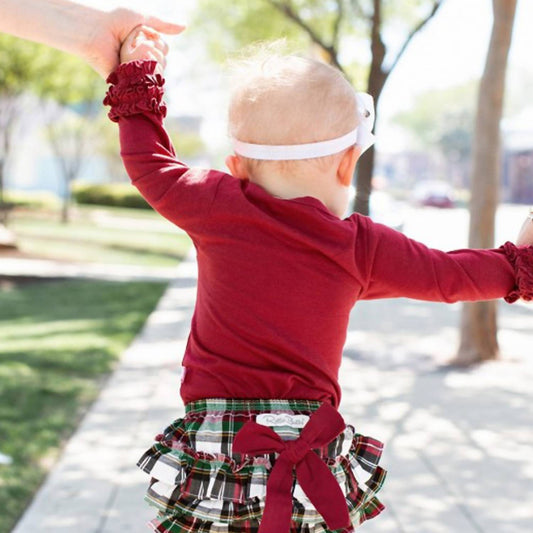 Rufflebutts - BABY GIRLS LONG SLEEVE ONESIE