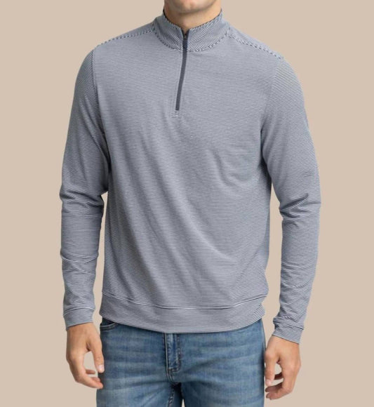 Southern Tide - Cruiser Micro-stripe Quarter-Zip Top