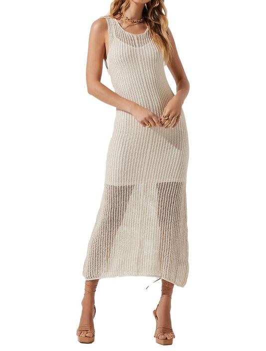 Astr - Palmer Crochet Midi Dress