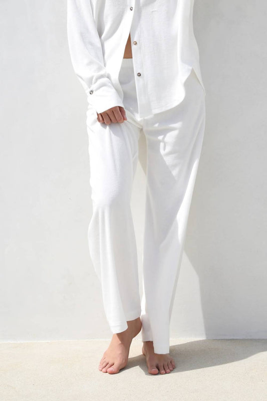 Simone Fan - Thin Shaved Terry Lounge Pant